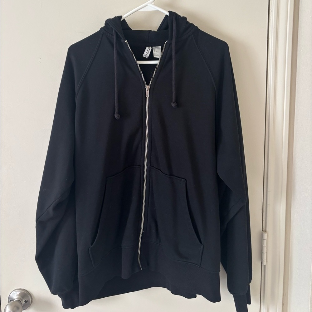 H&M Black Zip-Up Jacket